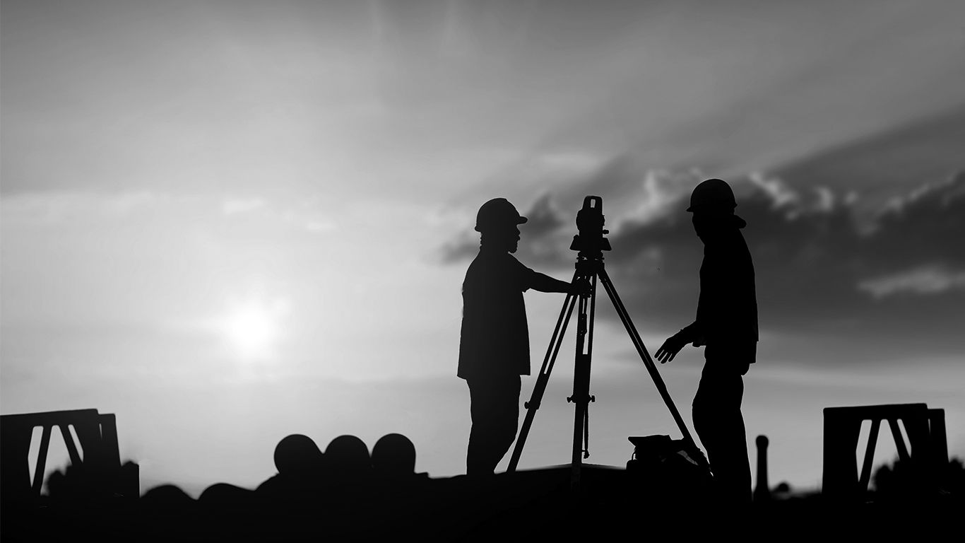 Construction Survey Engineer Operating Theodolite Equipment On Road Site  Photo Background And Picture For Free Download - Pngtree